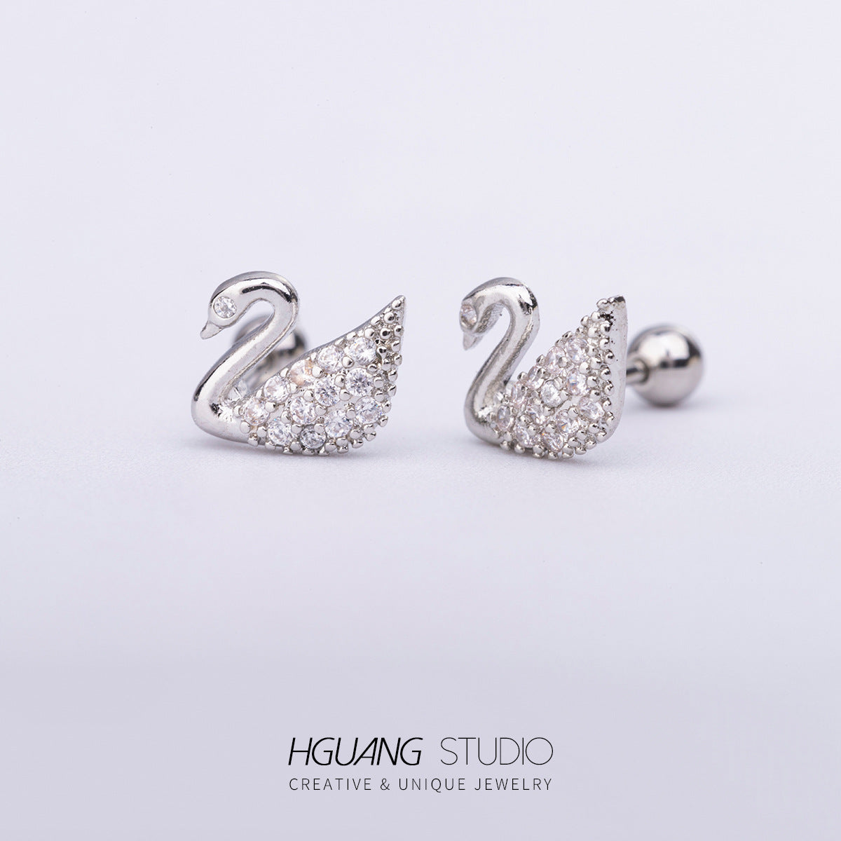 Inlaid Zirconium Ear Bone Original Design Earrings