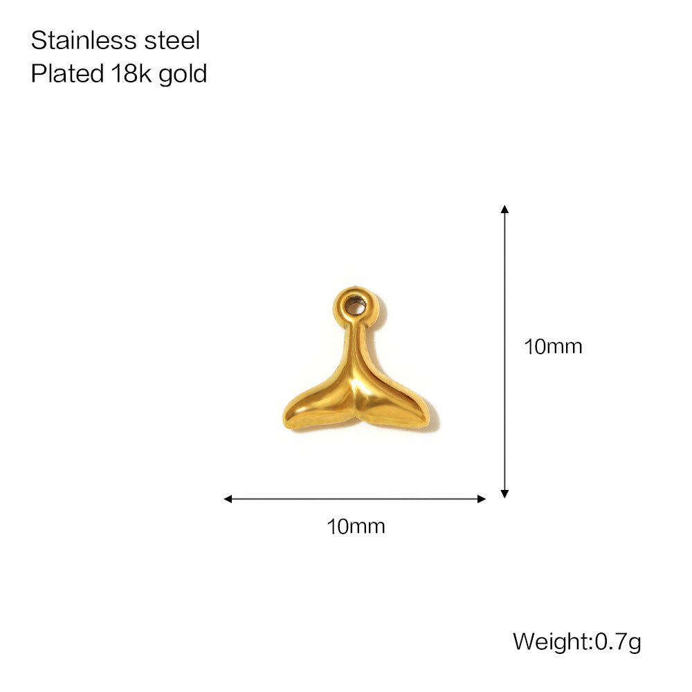 Versatile Women's Stainless Steel Gold-plated Bow Jewelry Accessories