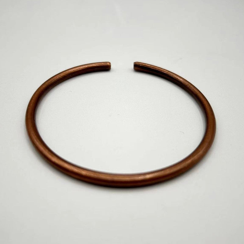 Jingling Retro Pure Copper Magnet Open-ended Bracelets