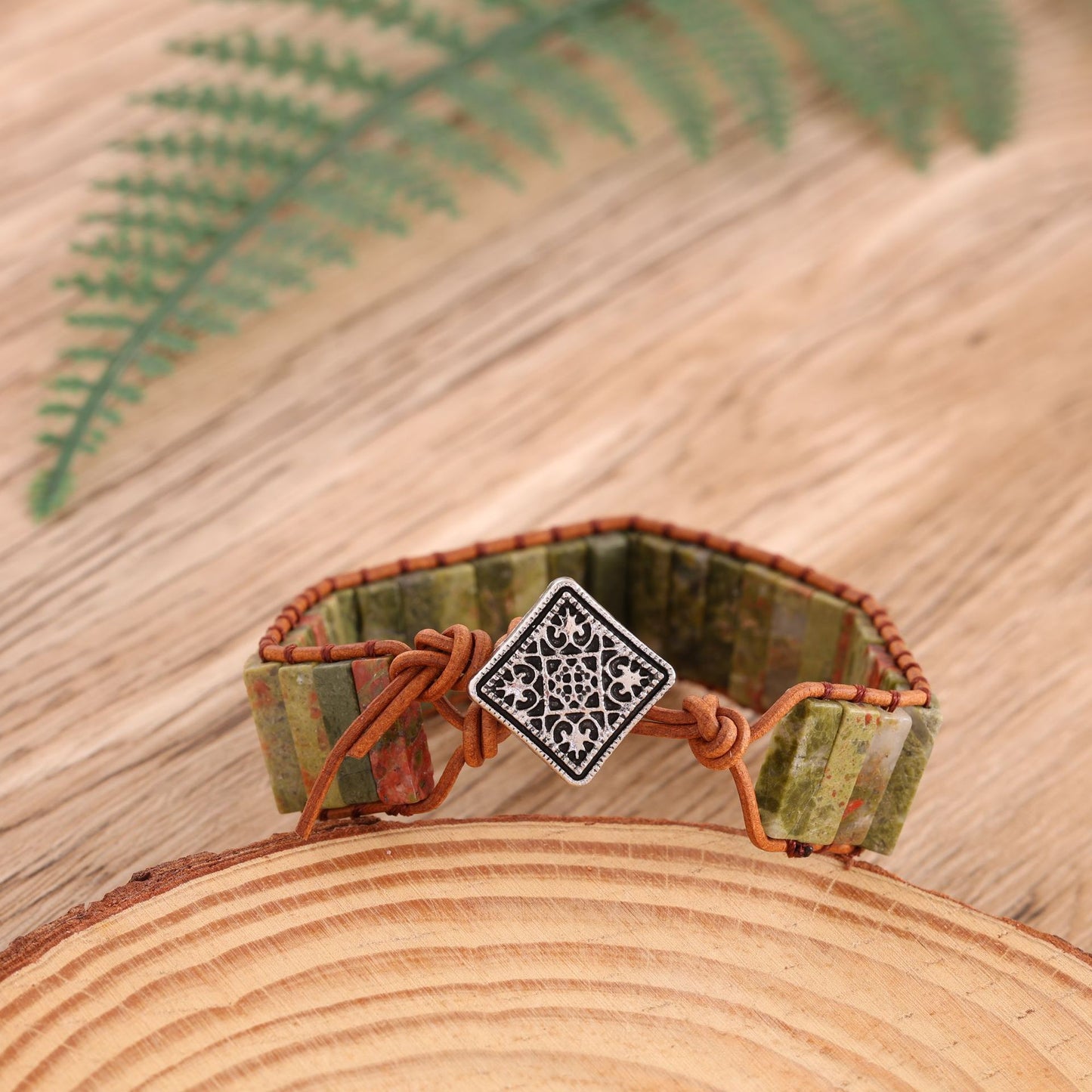 Imitation Handmade Woven Leather String Bohemian Bracelet