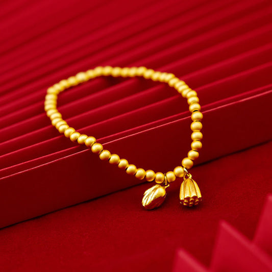 Women's Pretty Two Gold Imitation Jewelry Bracelets