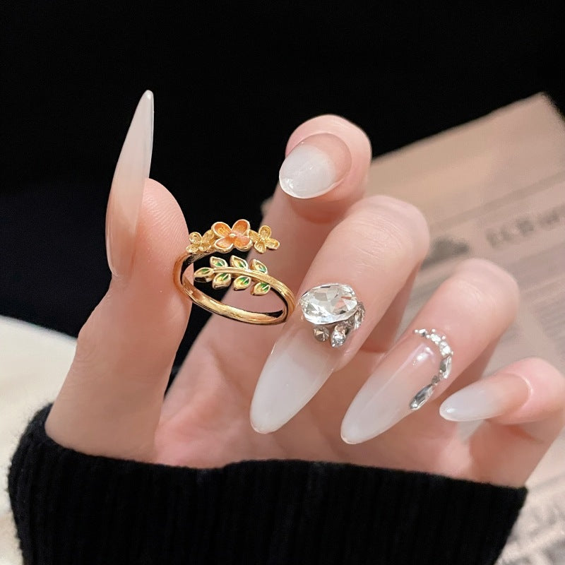 Style Open Vintage Flower Design Fashion Rings