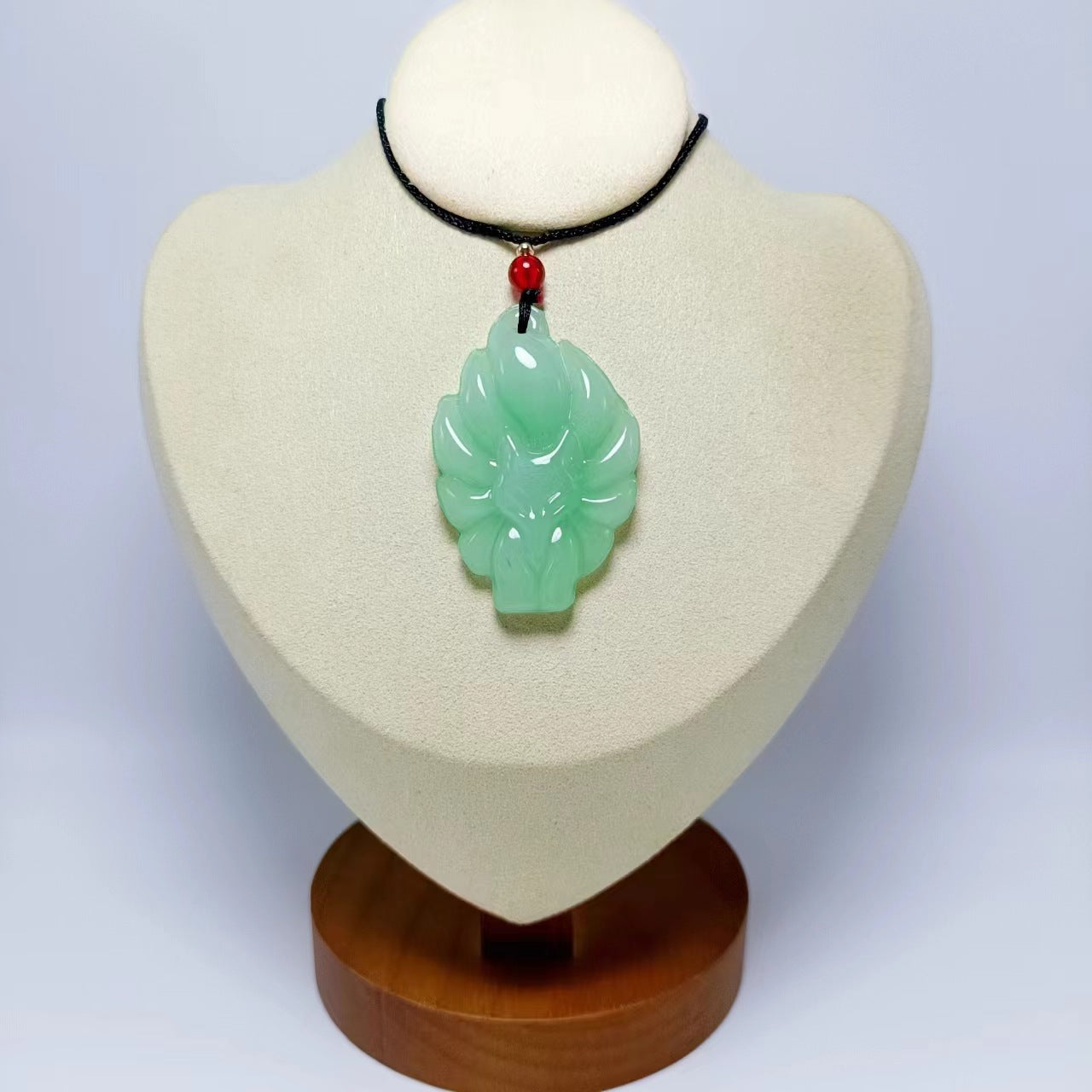 Women's & Men's Crystal Fox Obsidian Imitation Jade Long Sweater Pendants