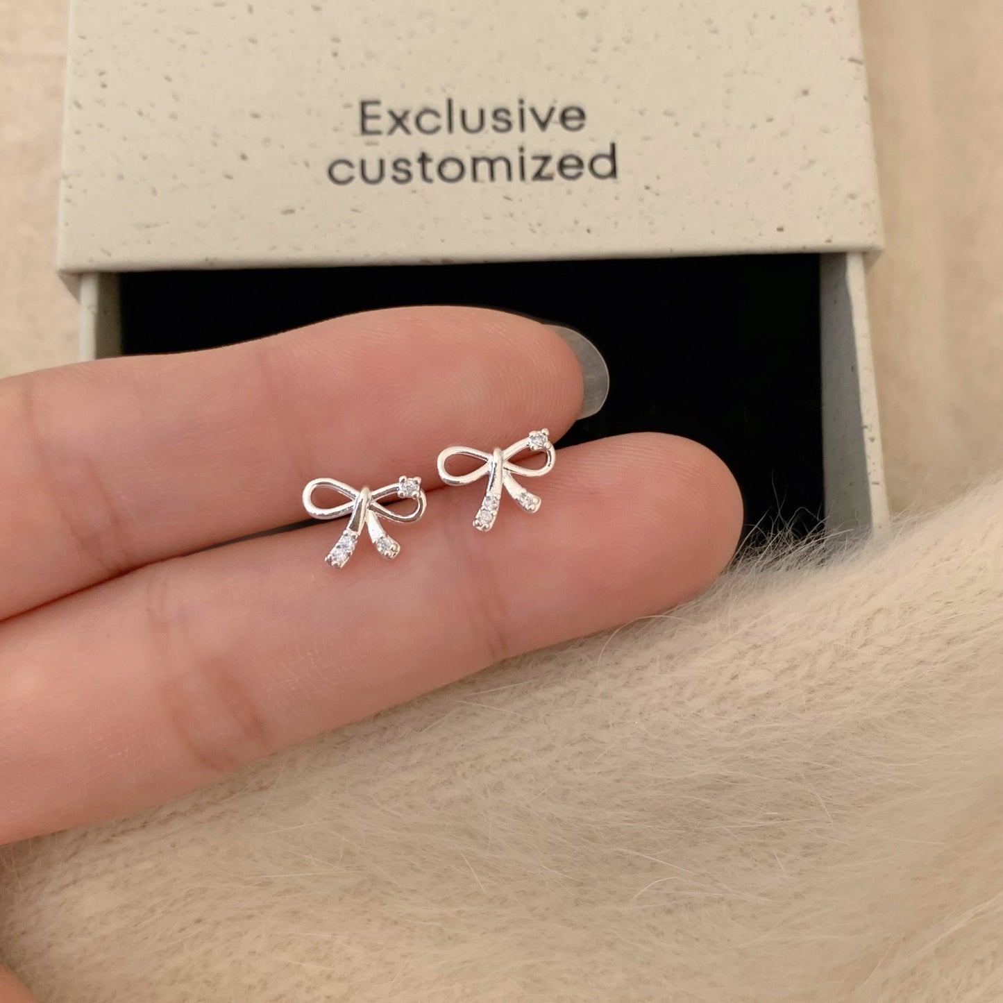 Bowknot Personalized Ballet Style Simple Female Exquisite Refined Grace Light Rings