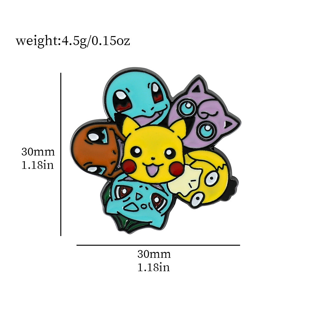 Cartoons Animation Brooch Poke Ball Badge Brooches