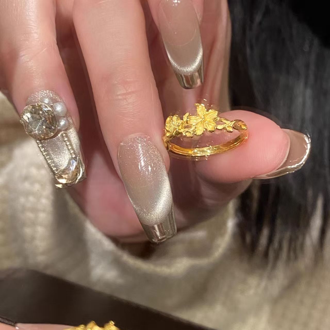 Love Of Butterfly Vintage Gold High-grade Rings