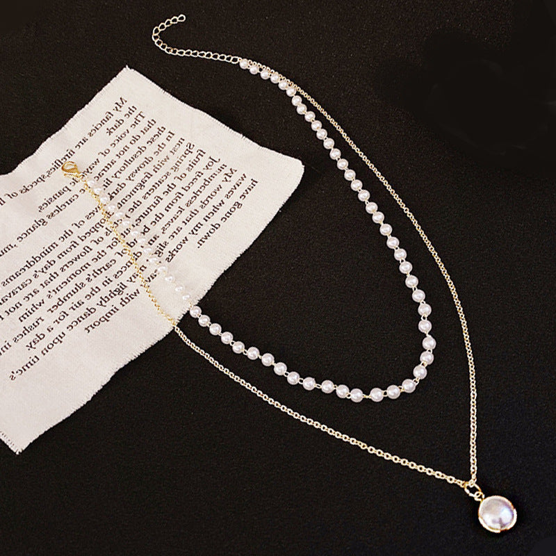 Women's Stitching Heart Clavicle Chain Light Luxury Necklaces