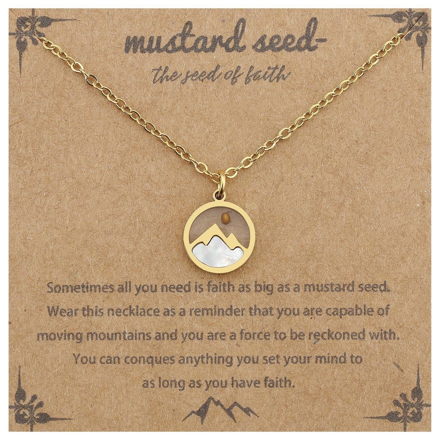 Women's & Men's Mustard Seed Fashion Female Niche Vegetable Necklaces