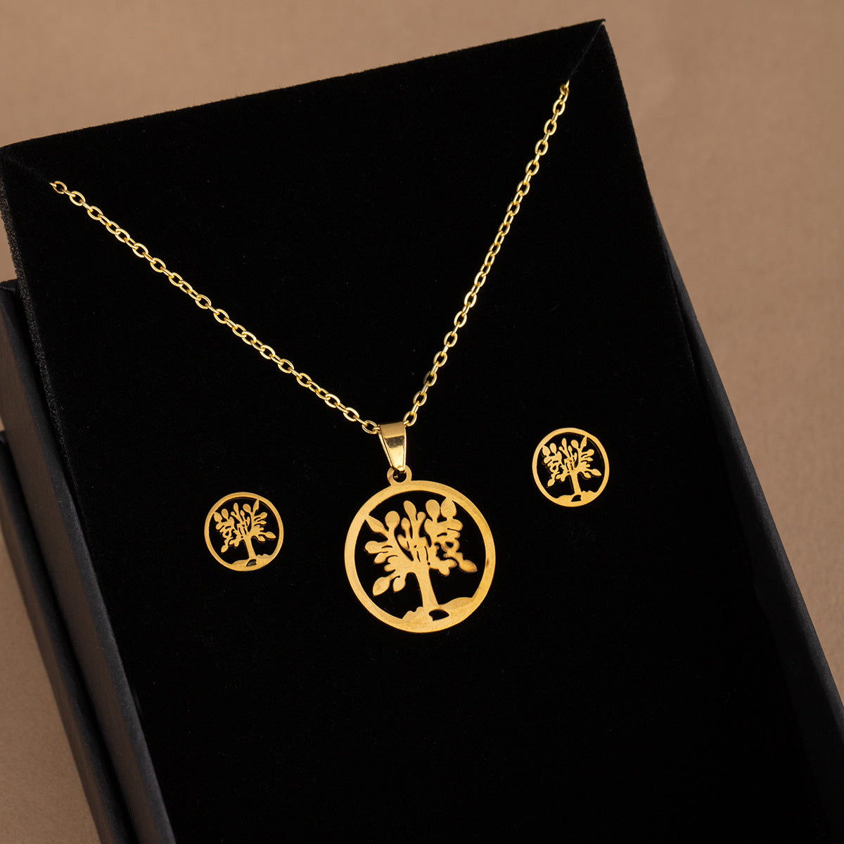 Stainless Steel Design Fashion Suit Metal Style Geometric Heart Necklaces