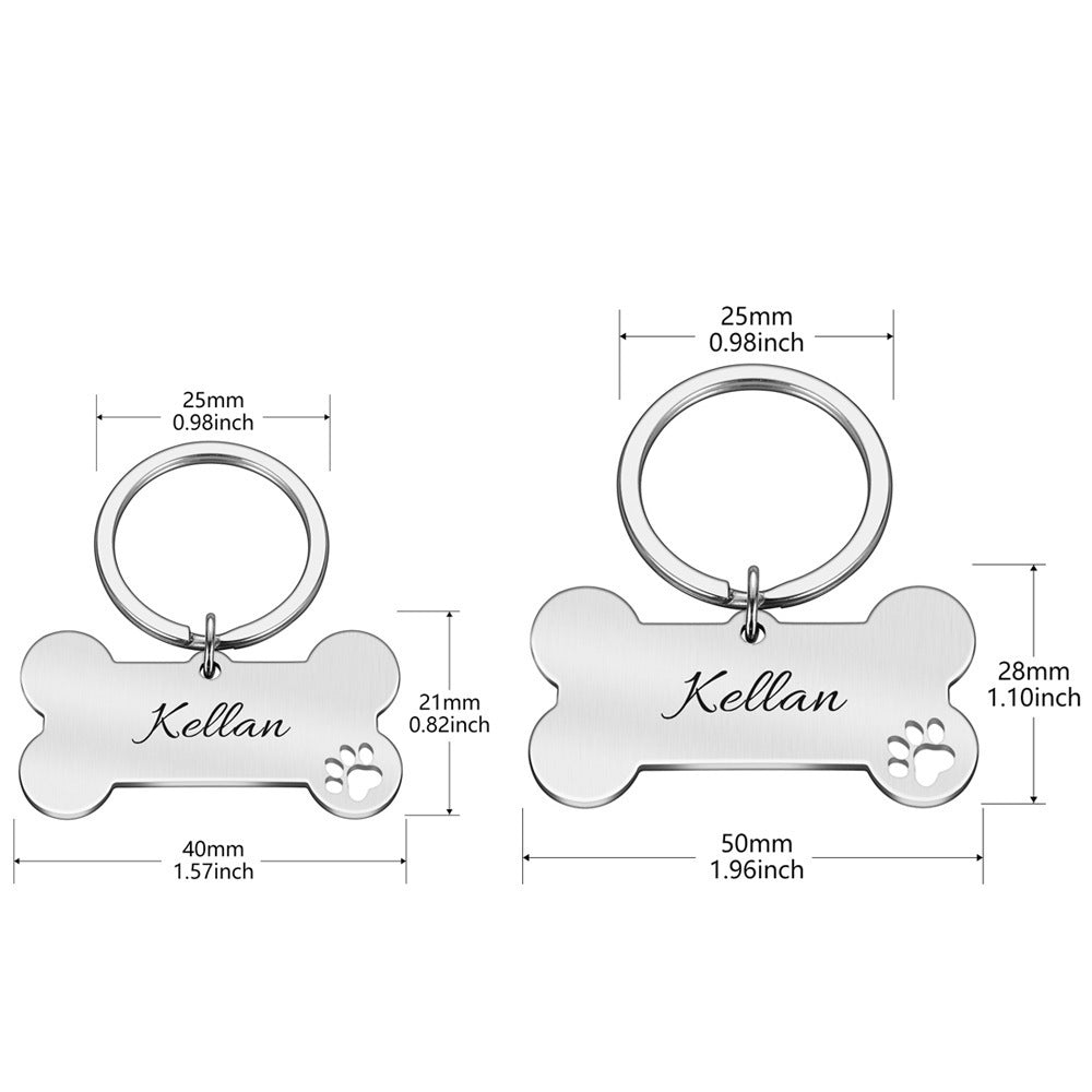 Personalized Pet Identity Tag Dog Engraved Collar