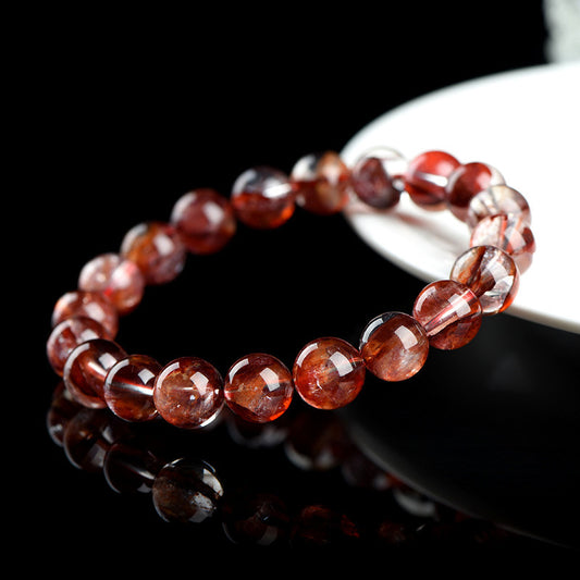 Natural Cow Blood Red Sealant Flower Flame Anomaly Original Bracelets