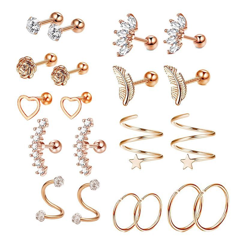 Of Piercing Simple Ear Clip Nail Suit Rings