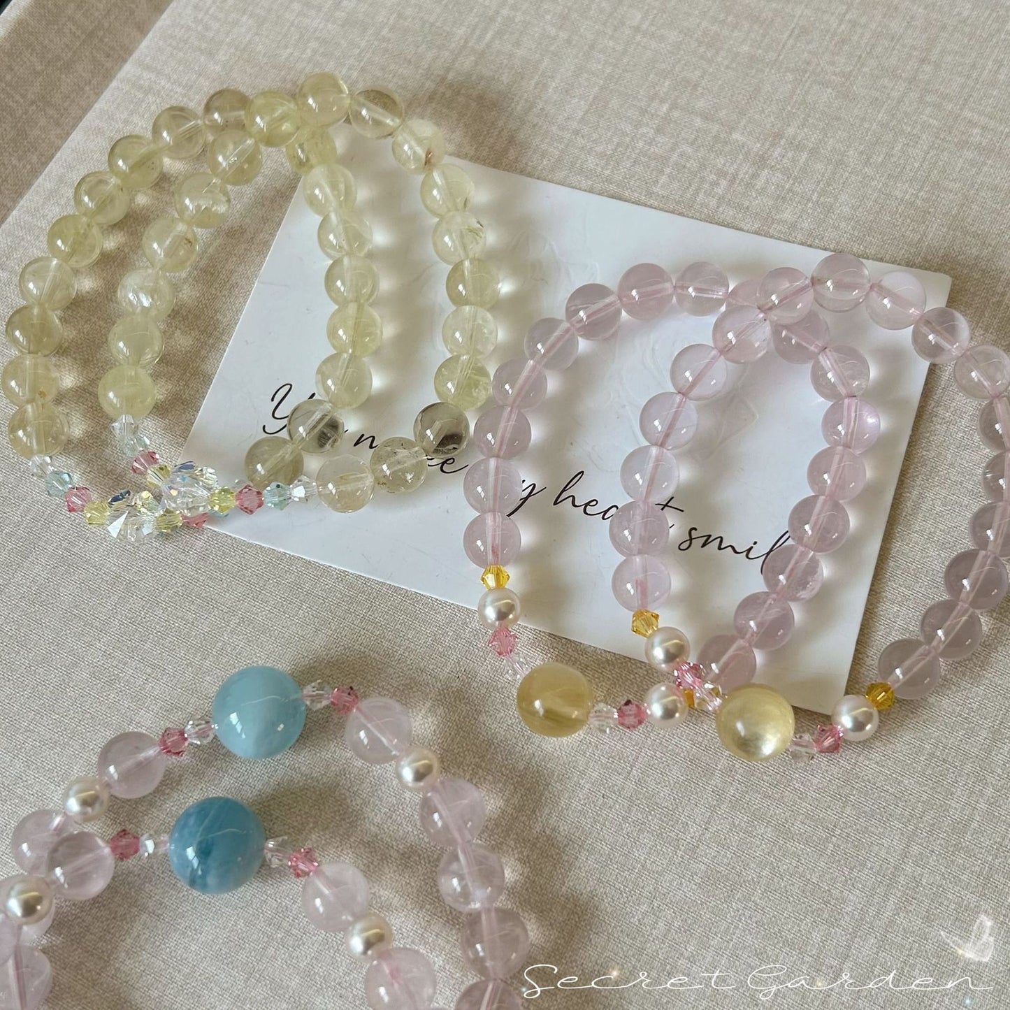 Pink Crystal Polo Cute Refreshing Design Girlfriends Bracelet