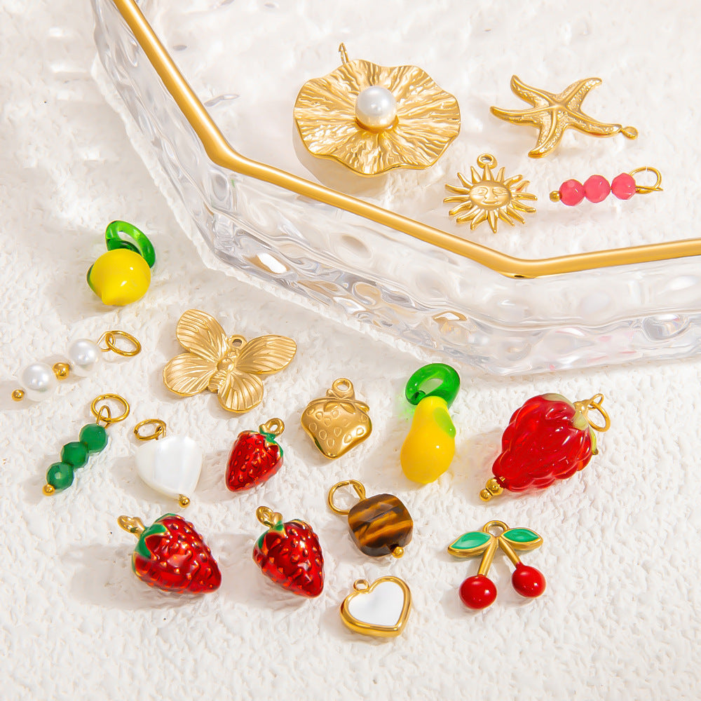 Classy Stylish Stainless Steel Gold-plated Design Jewelry Accessories