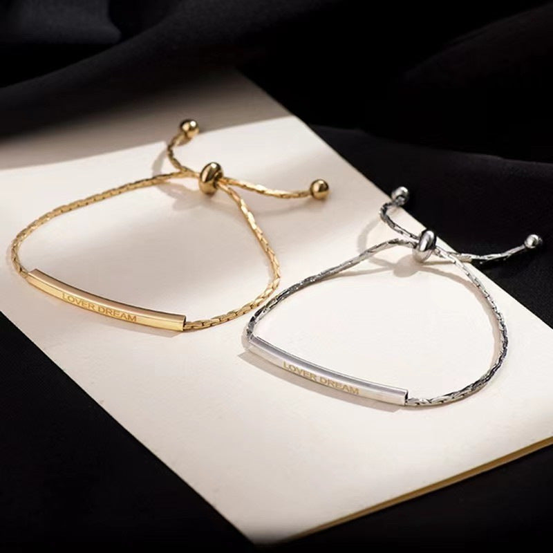 Bar Pull Adjustable Chain Elbow Design Fashion Bracelet