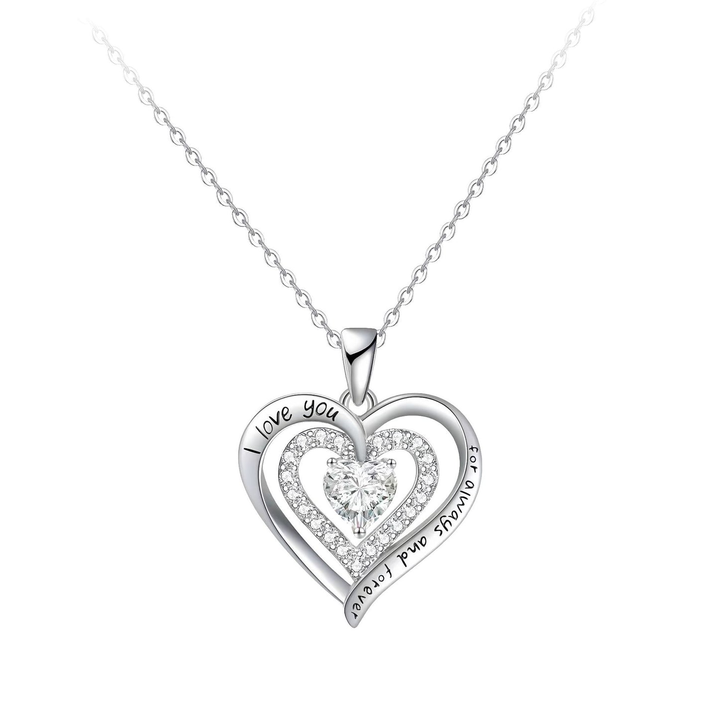 Temperament Wild High Sense Double Love Necklace