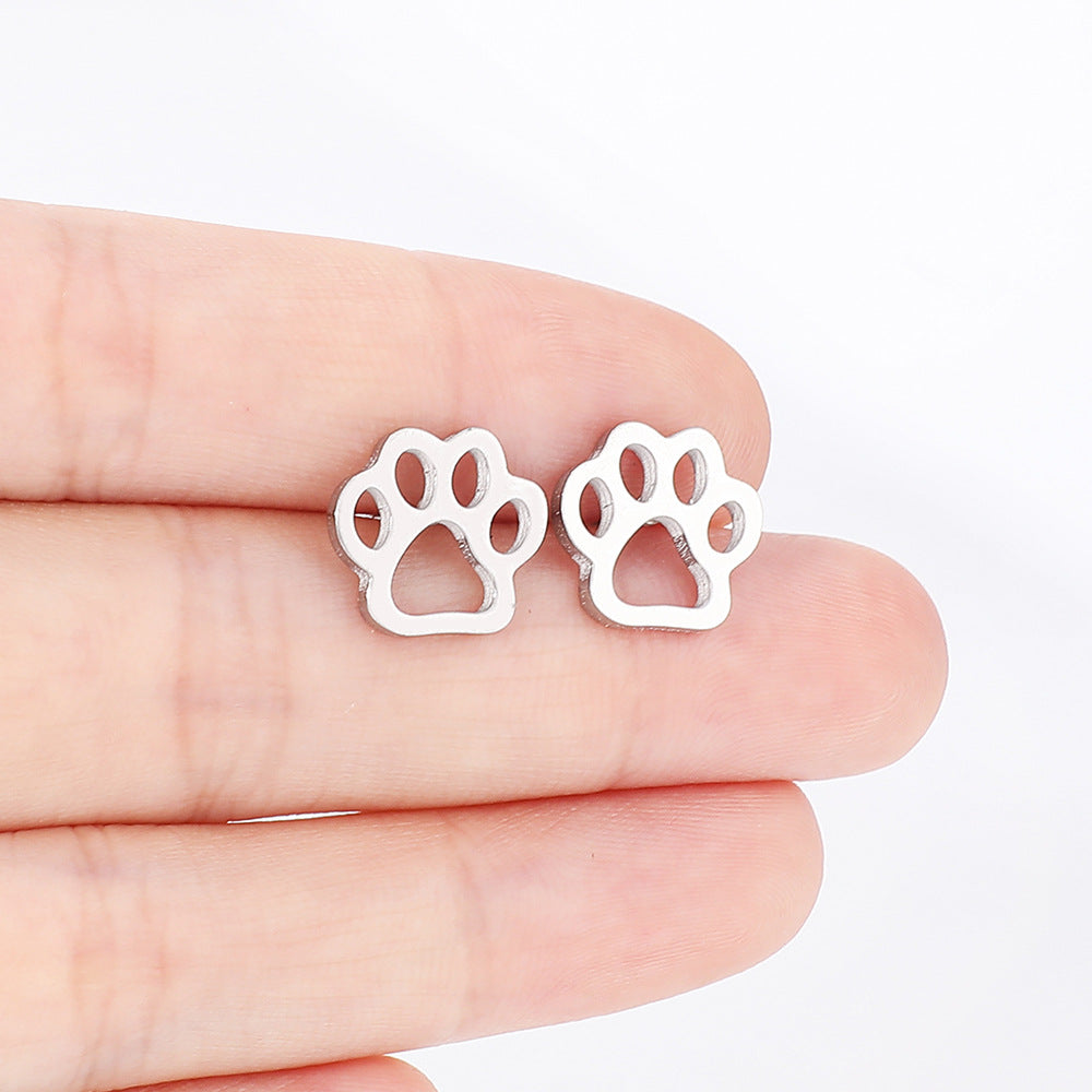 Stainless Steel Fashion Animal Foot Shape Rings