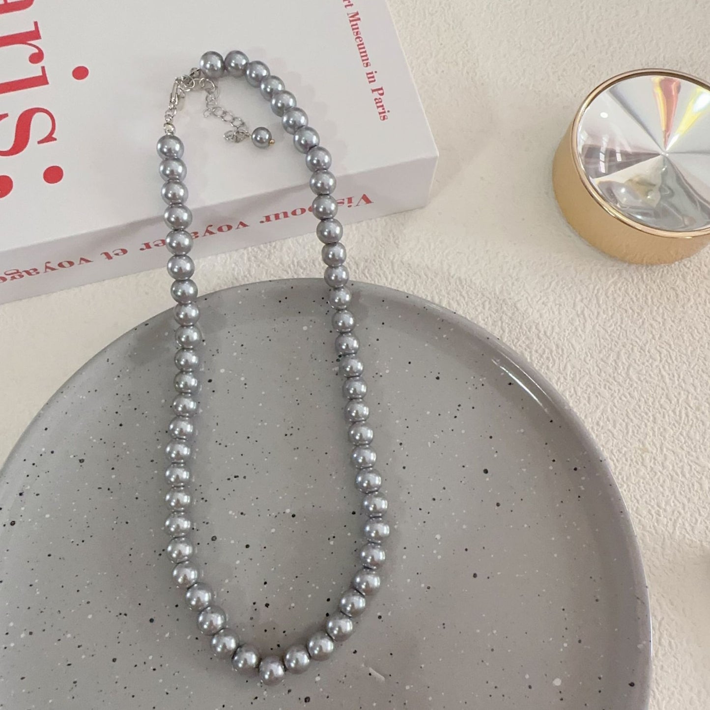 Women's & Men's Creative Round Beads Black For Dark Style Sweet Cool Fashion Necklaces