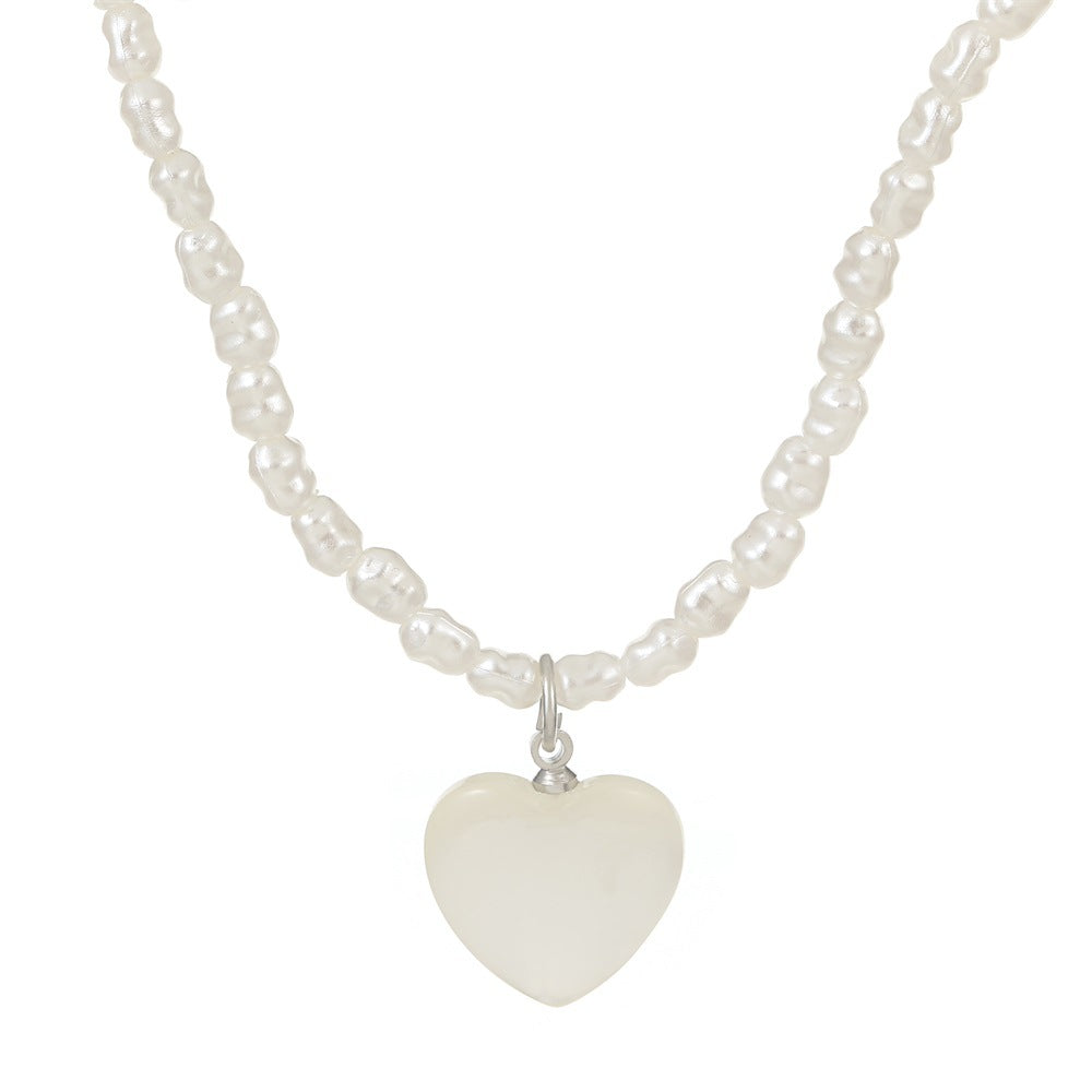 Women's Peach Heart For Classic Light Luxury Necklaces