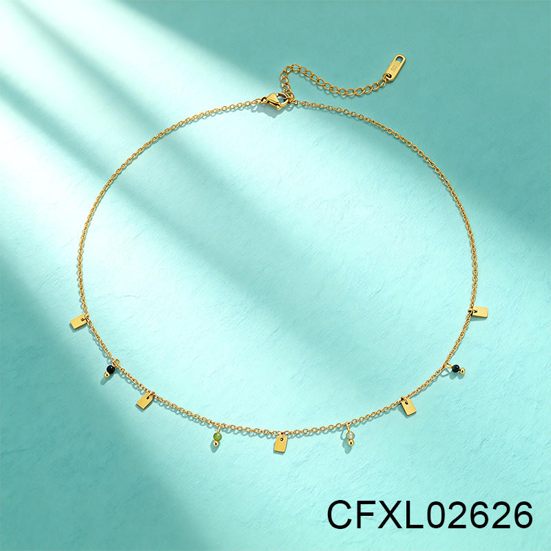 Women's Light Luxury High-grade Titanium Steel Simple Geometric Necklace