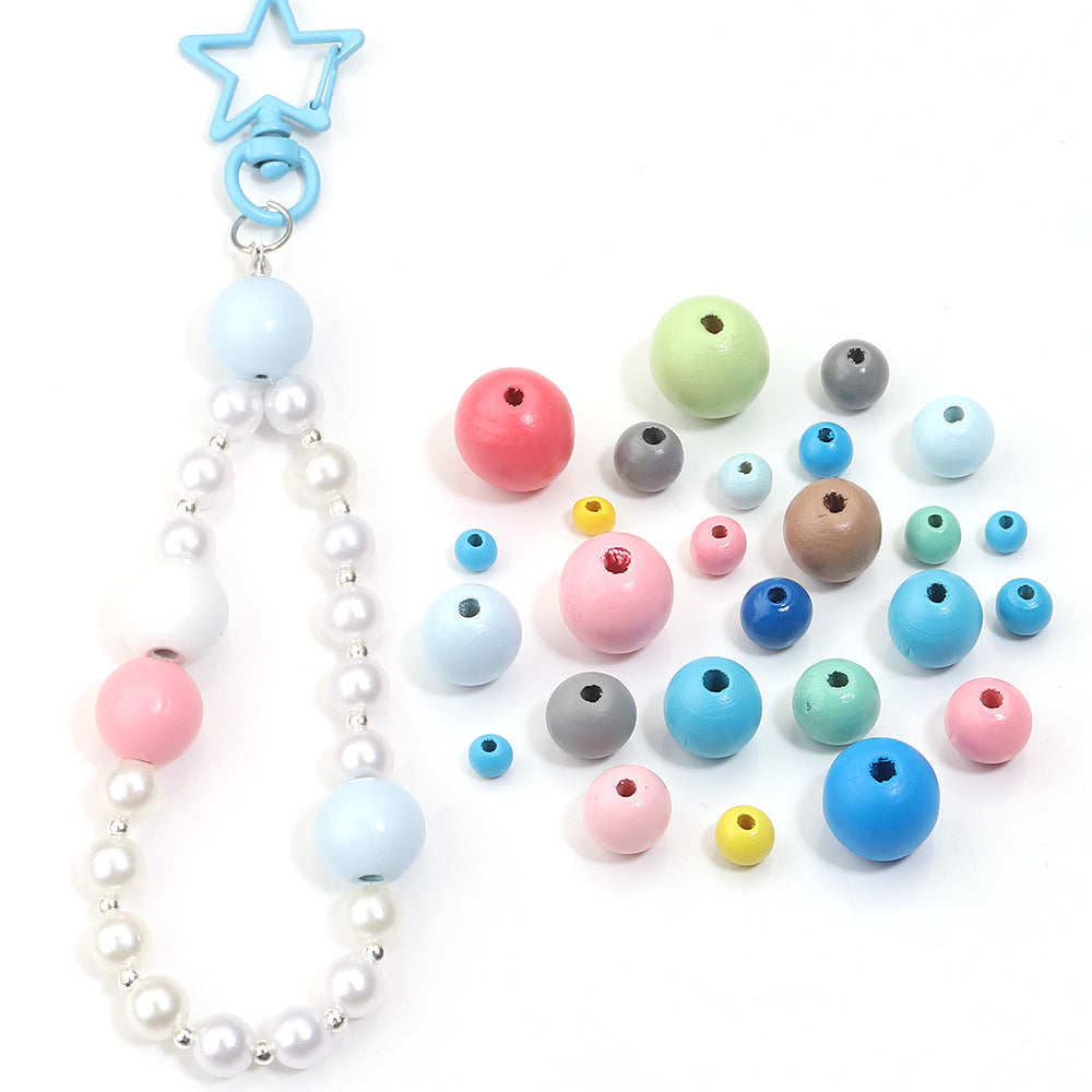 Beads Wooden Bead Scattered Handmade Log Jewelry Accessories