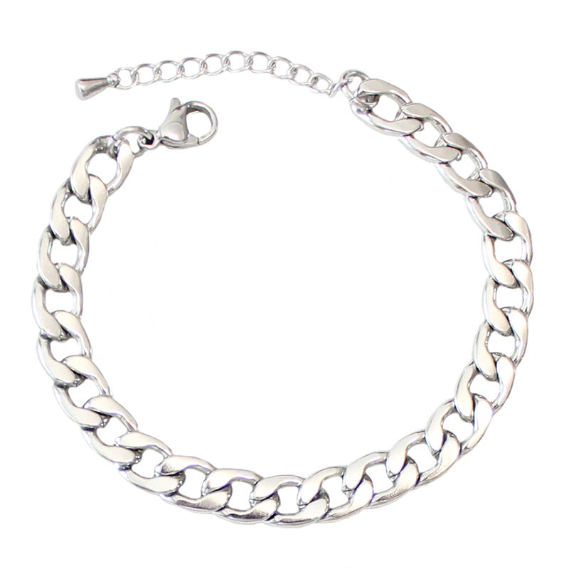 Stylish Good Texture Thick Chain Type Bracelets