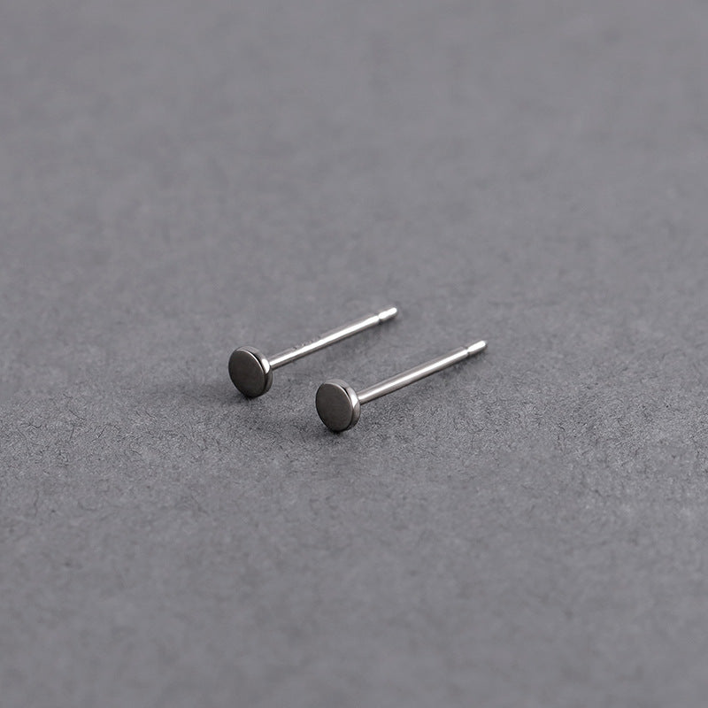 Men's Sier-plated Pin Trendy Niche Design Female Earrings