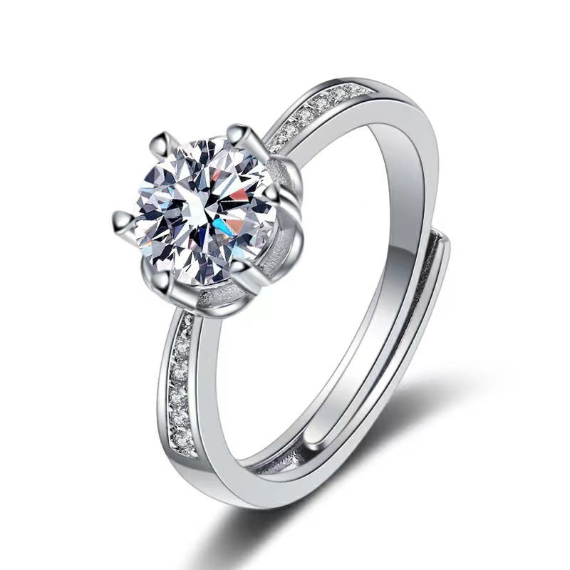 Streaming On Moissanite Female Affordable Luxury Fashion Rings
