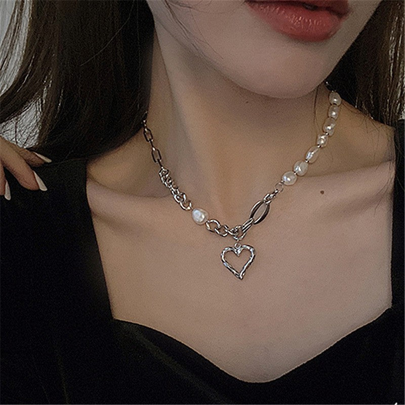 Women's Stitching Hip Hop Buckle Simple Sweet Necklaces