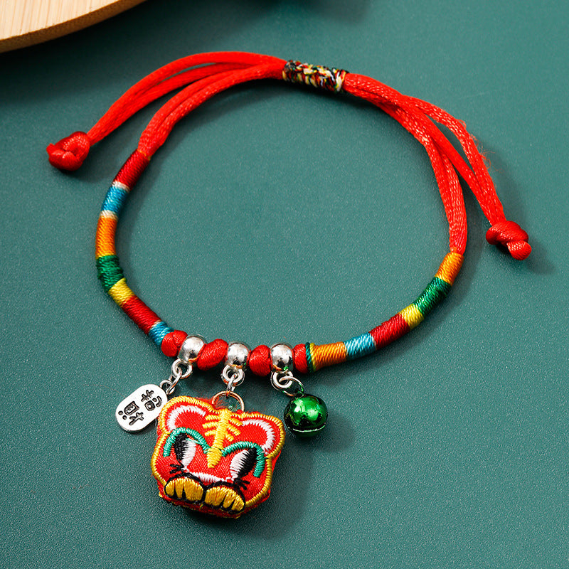 Children's Dragon Boat Festival Colorful Rope Blessing Carrying Strap Hand-woven Red Bracelet