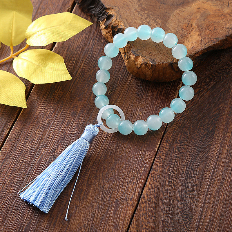Tassel Gradient Color Beaded Female Girlfriends Bead Playing Chinese Style Bracelets