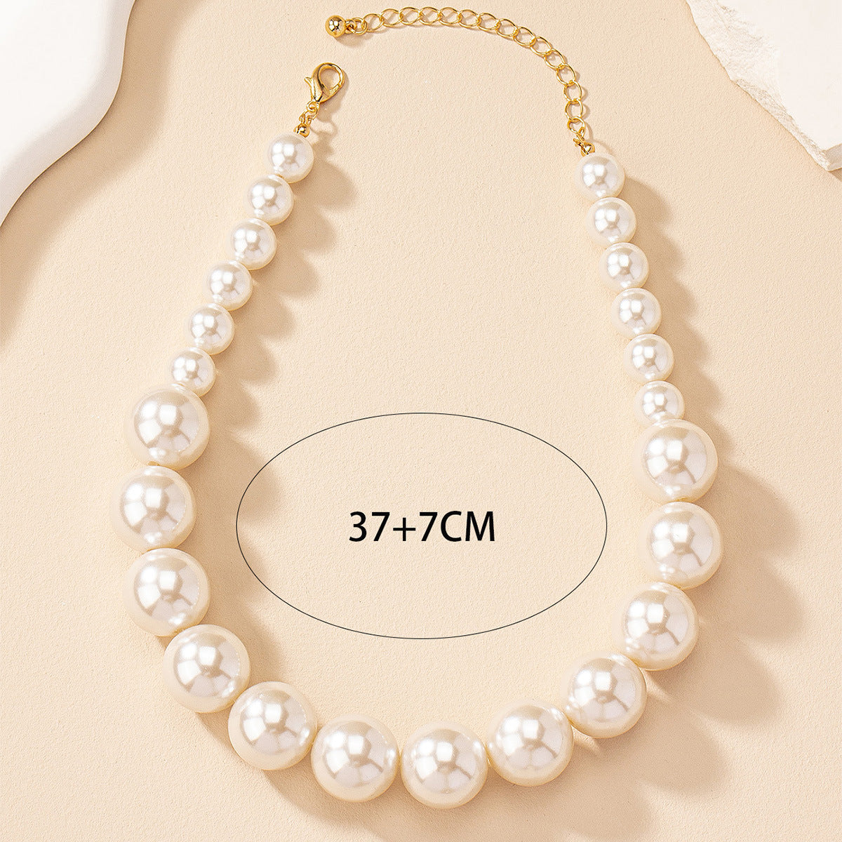 Vintage Beaded Chain Ethnic Imitation Pearl Niche Necklace