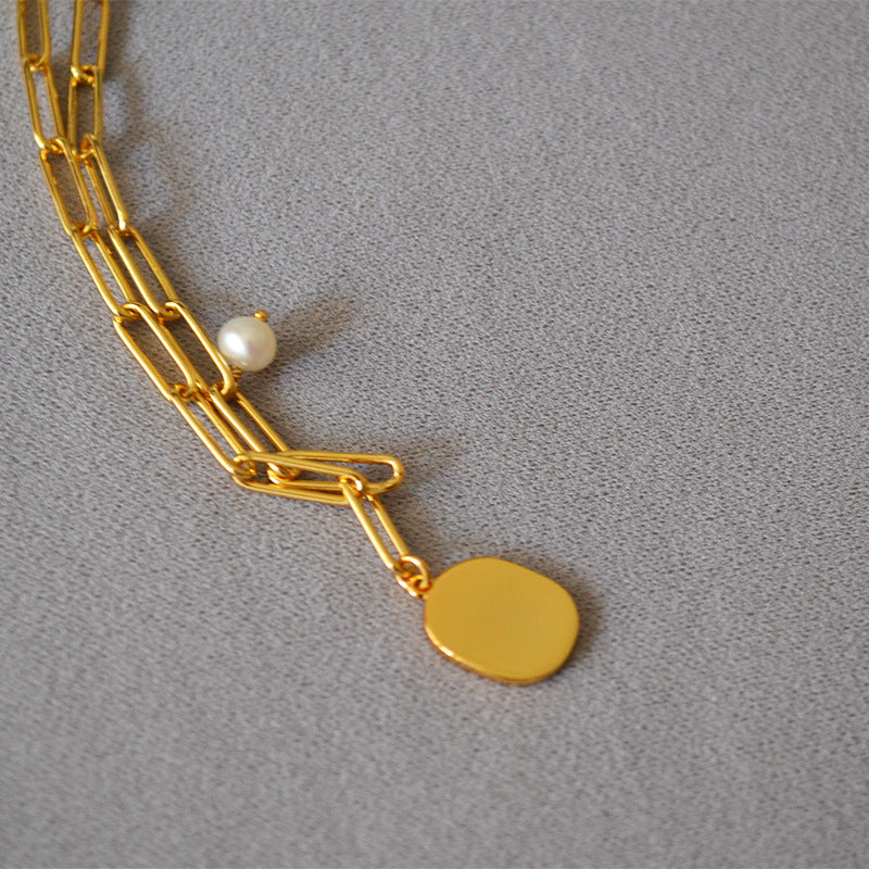 Handmade Enamel Chamomile Drip Glazed Short Necklaces