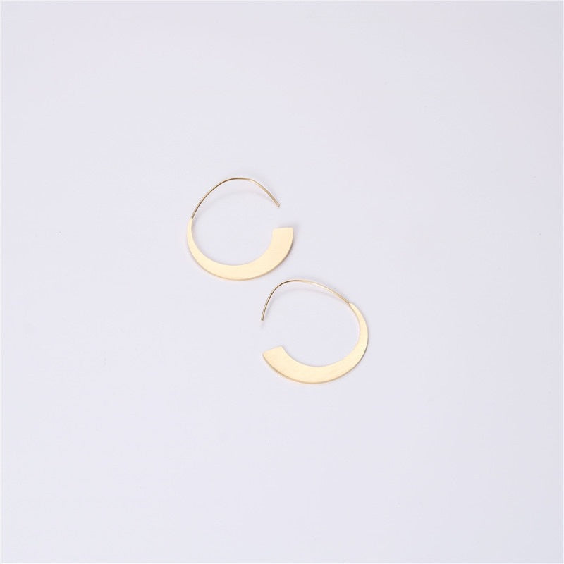 Steel Water Drop Simple Trendy Metal Rings