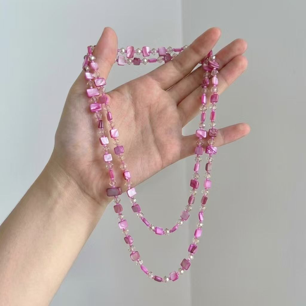 Women's Beaded Personal Bohemian Ethnic Style Fashion Sweater Necklace