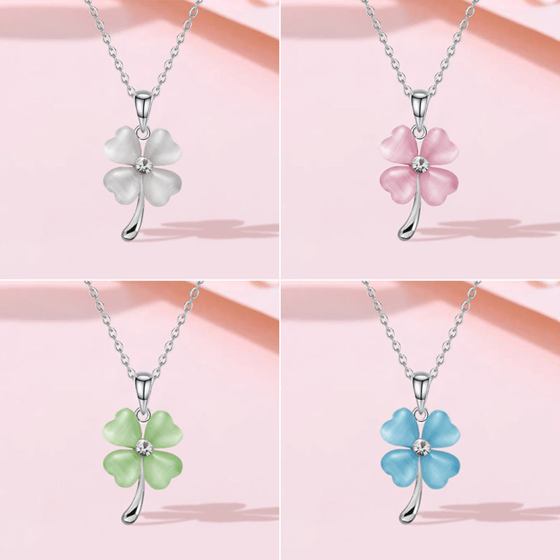 Lucky Four-leaf Clover Fashion Simple Mori Female Girlfriend Necklaces