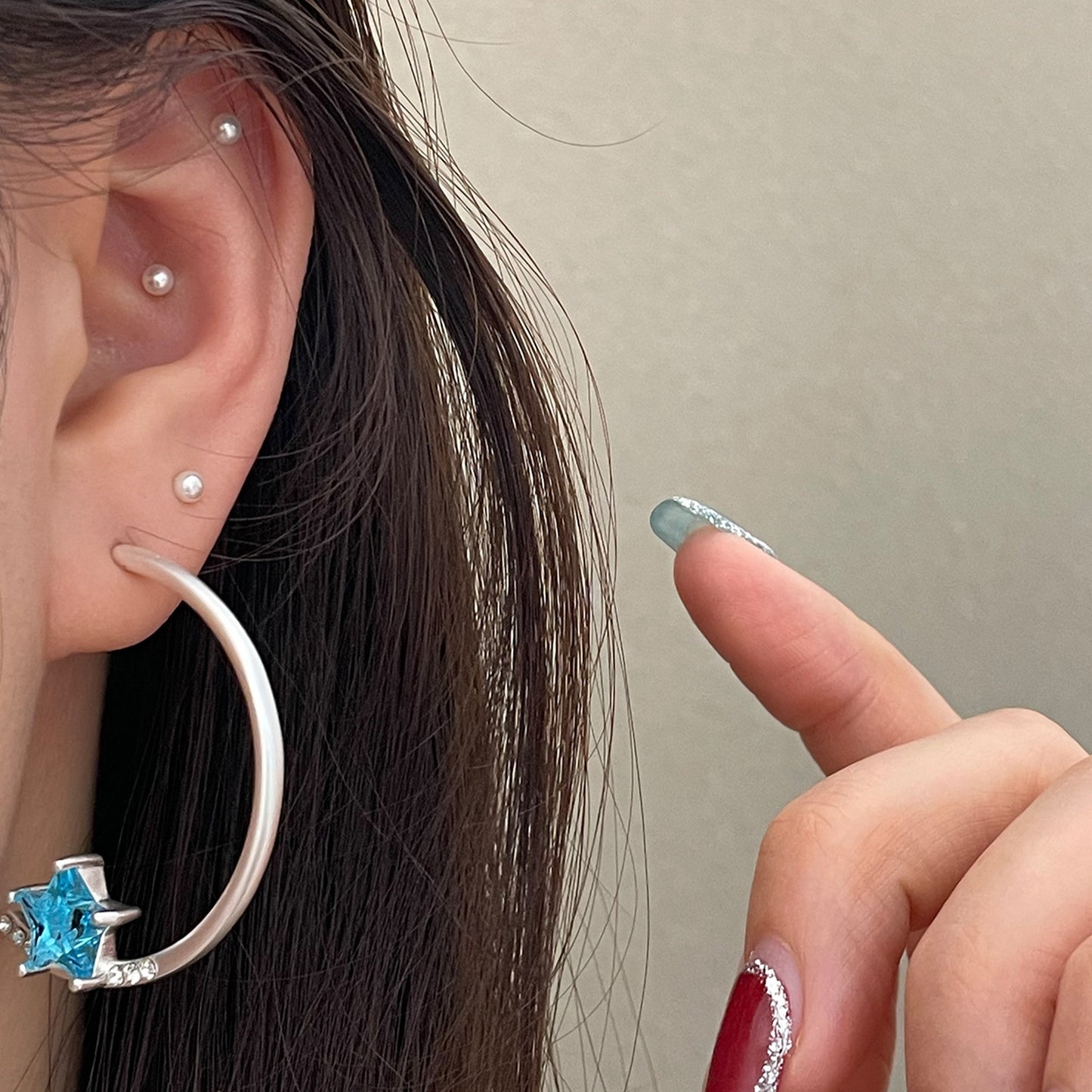Fashion Color Shaped Female Simple Light Luxury Style Temperament Ear Stud Earrings