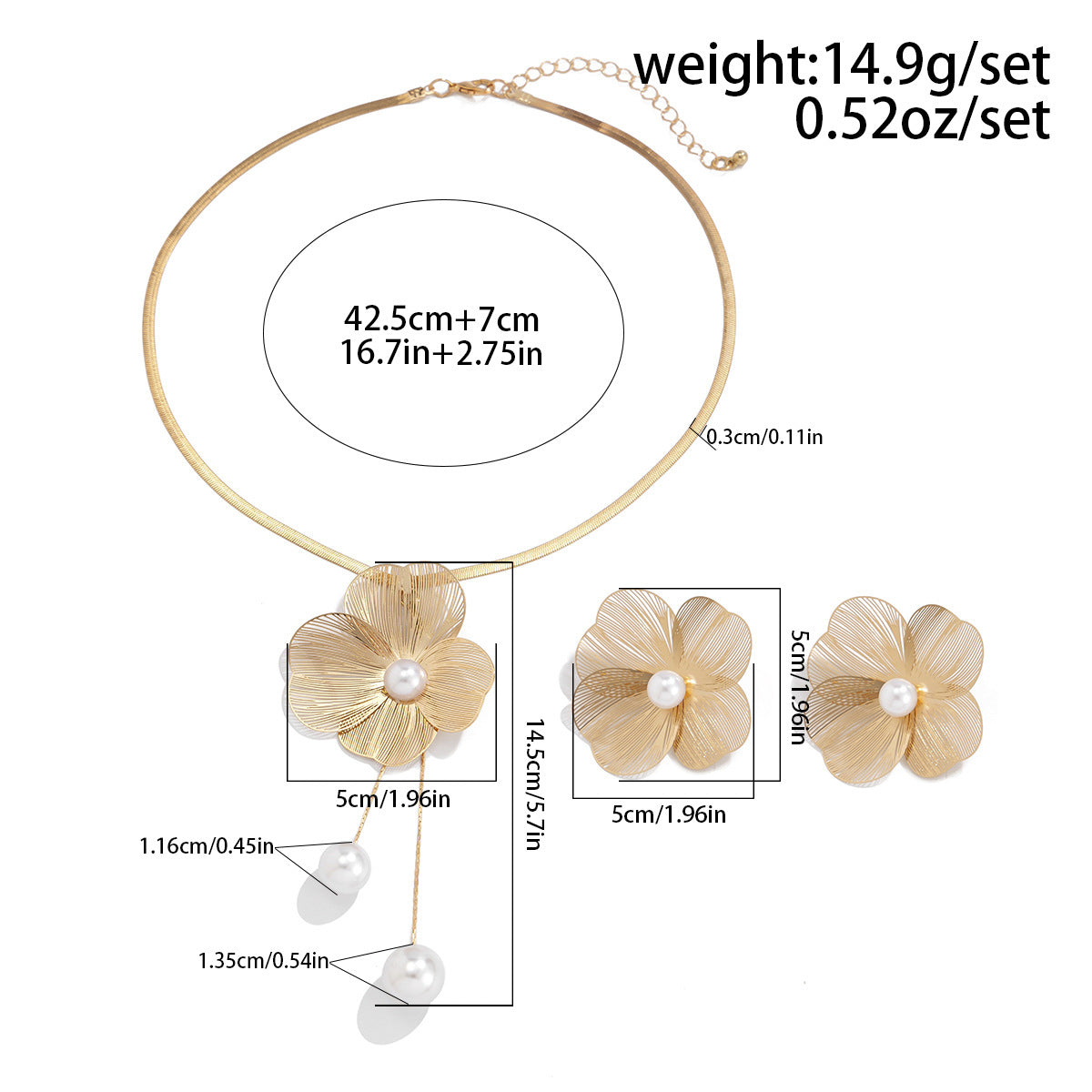 Three-dimensional Ginkgo Leaf Versatile Ladies Sweet Cool Metal Brushed Flower Collar