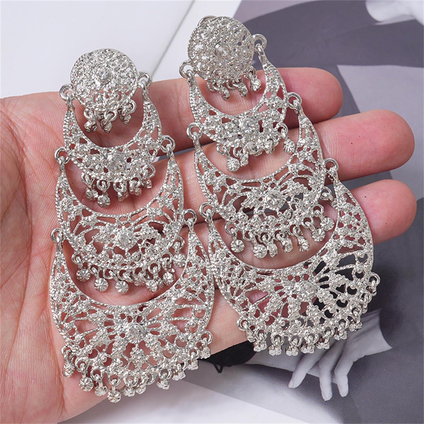 Women's Arabia Wedding Wear Light Luxury Fashion Earrings