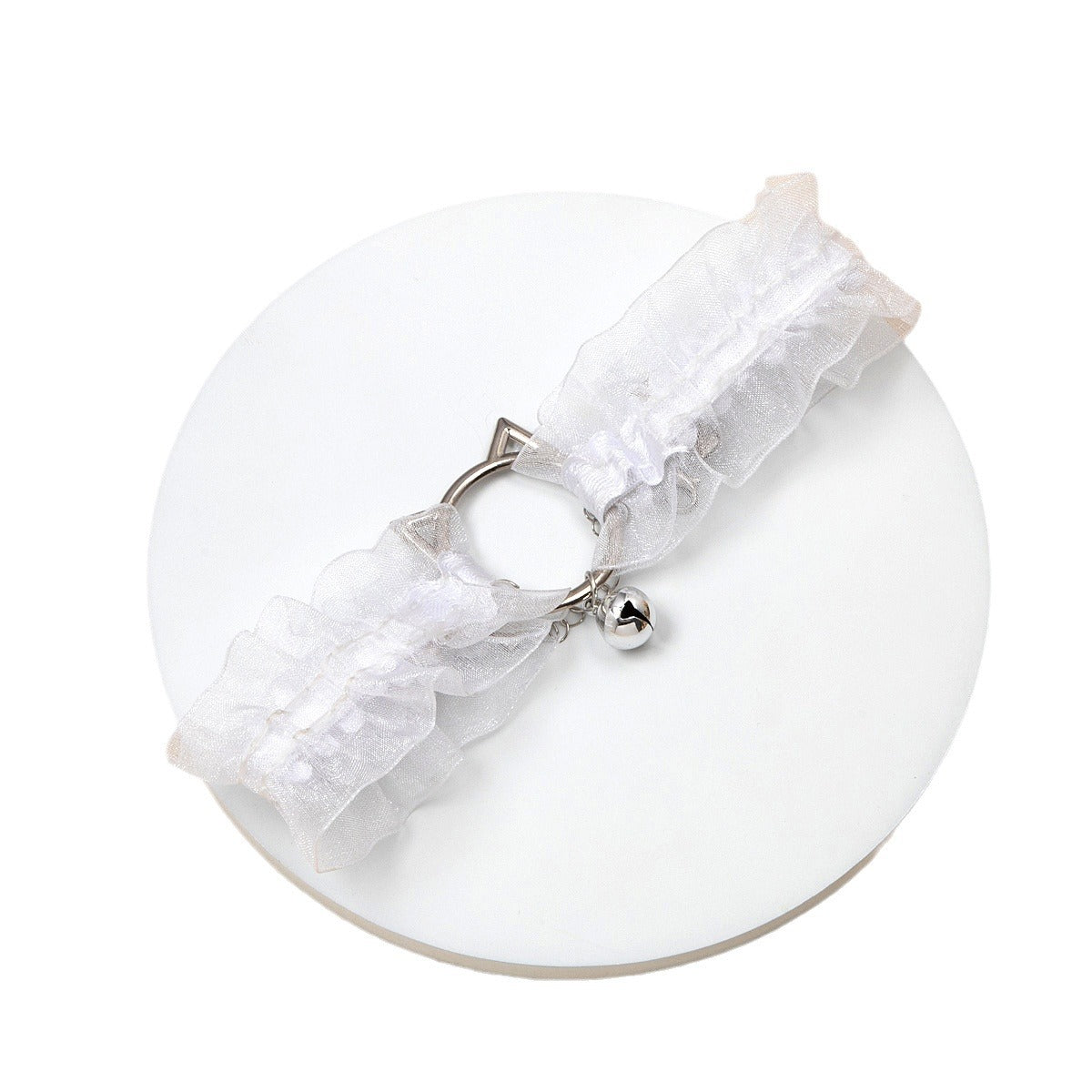 Women's Lolita Bell Kitty Lace Neckline Decoration Collar