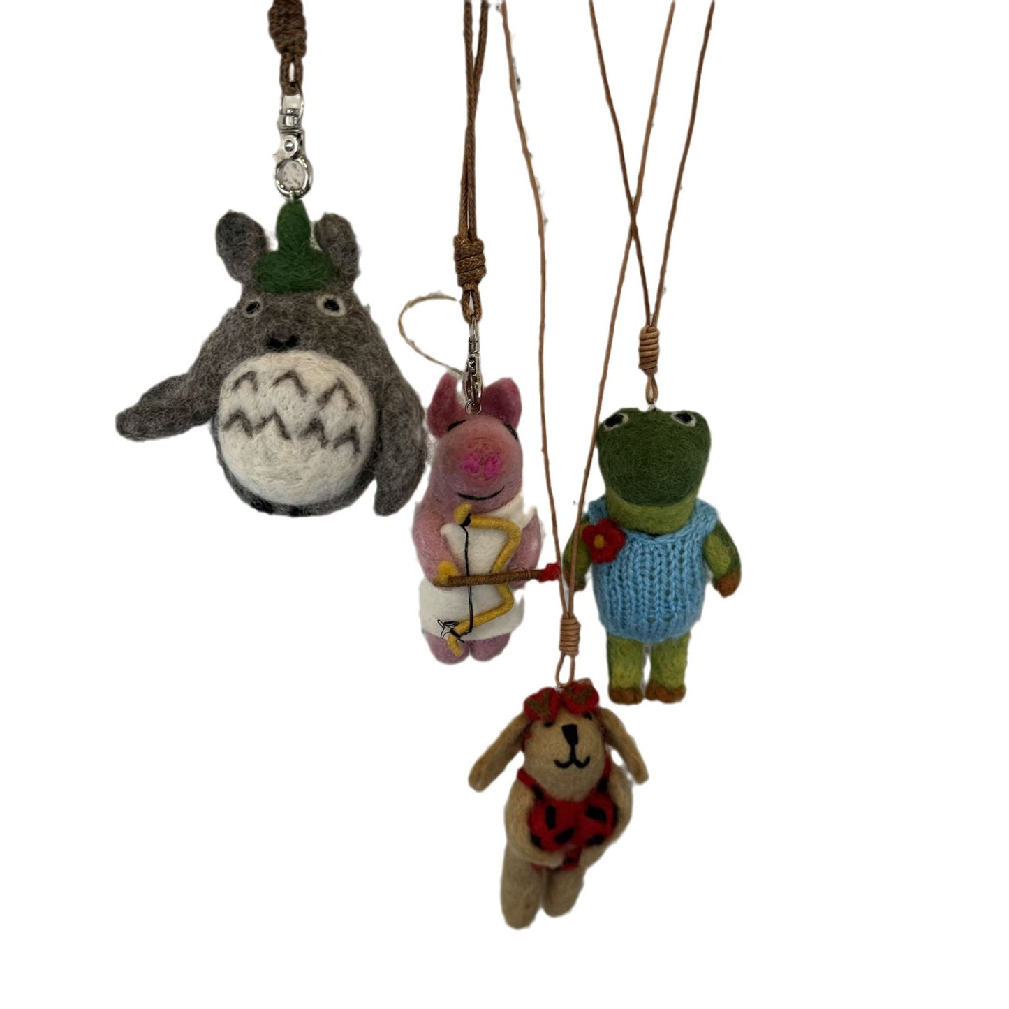 Felt Niche Totoro Pig Frog Cute Bear Long Necklaces