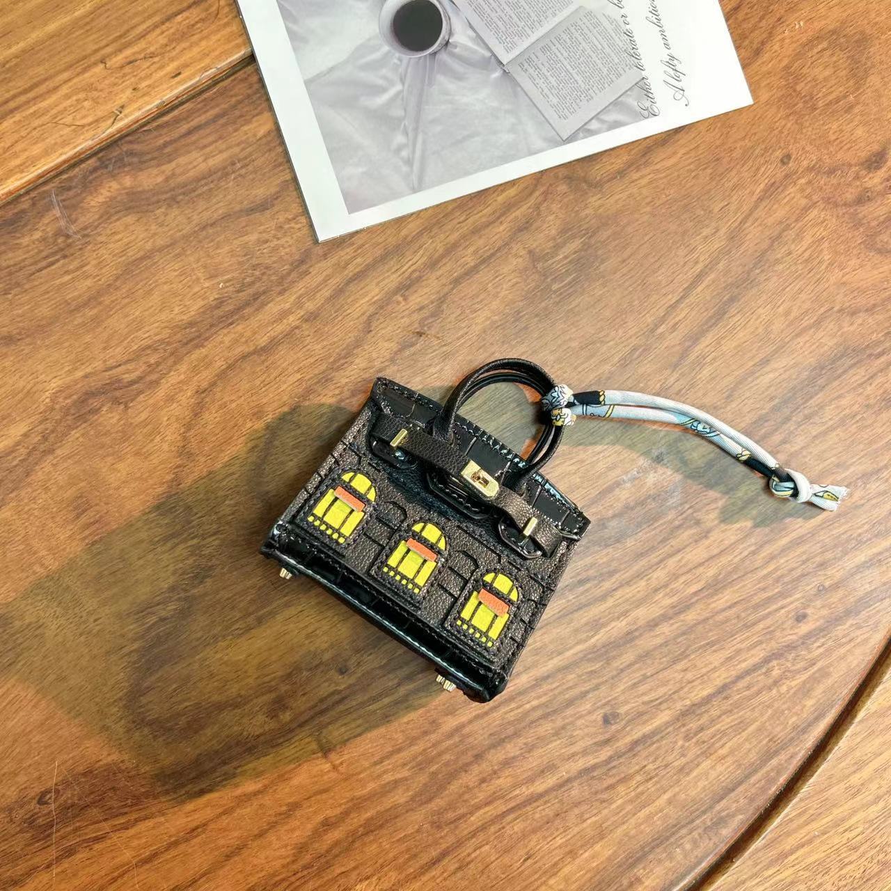 Mini Bag Window Small House Charm Hanging Ornaments