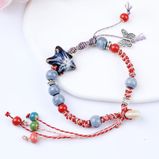 Style Literary Couple High-grade Fresh Cross Stall Bracelet