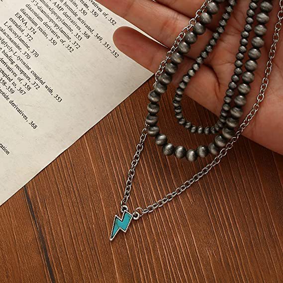 Western Style Brushed Round Beads Vintage Carved Pendants