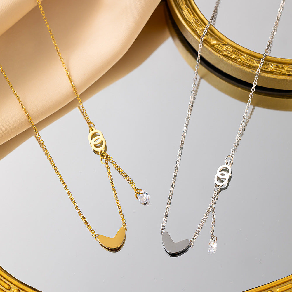 Special Interest Light Luxury Zircon Clavicle Chain Cold Wind High Necklaces