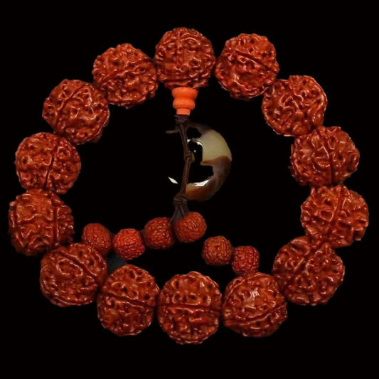 Bone Sea Willow Beeswax Horn Five Faces Buddha Beads Pipal Bracelets