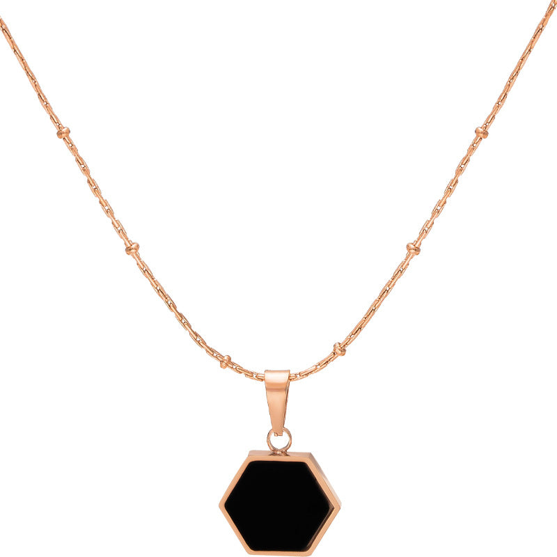 Women's Square For Light Luxury Minority Design Clavicle Necklaces
