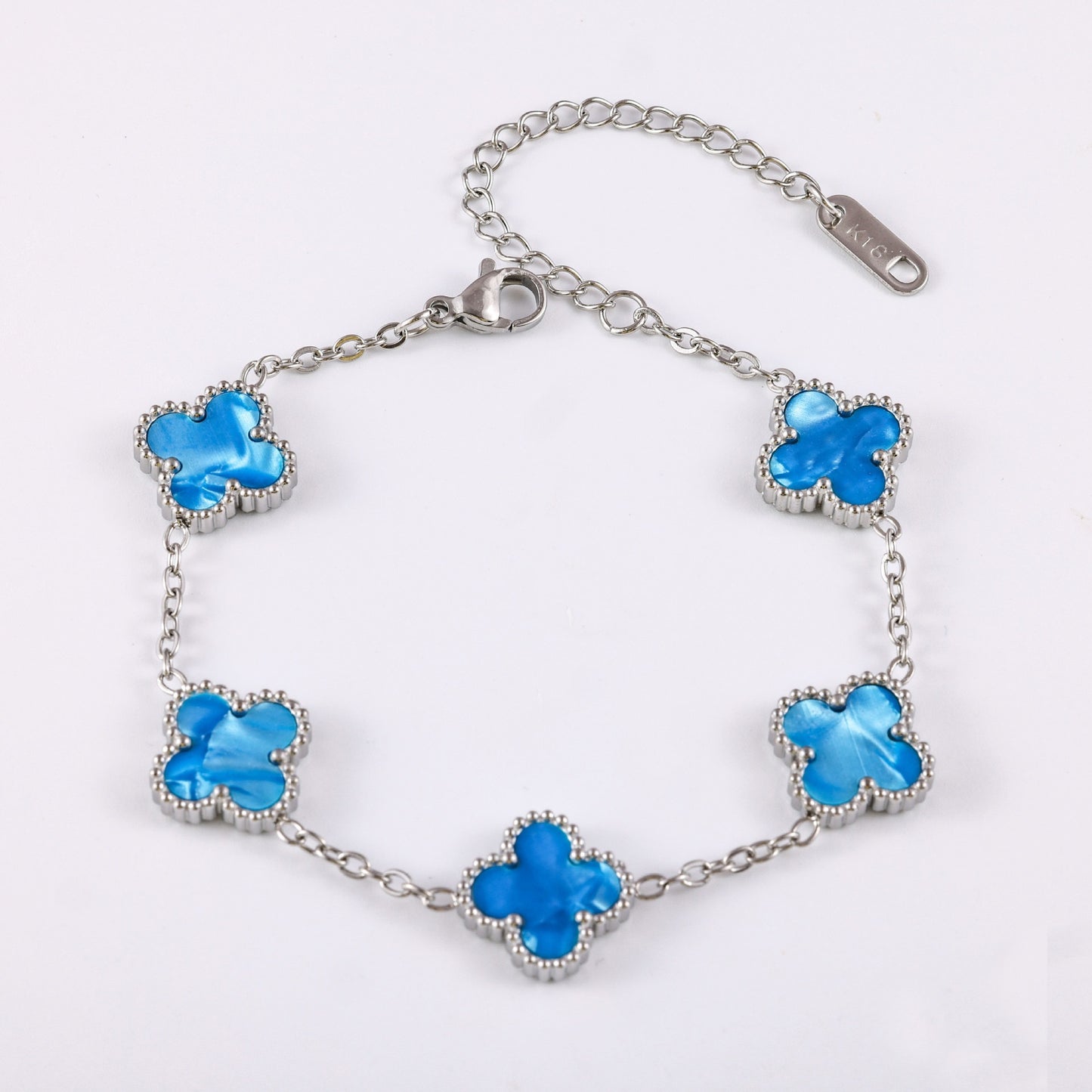 Women's Stainless Steel Clover Pork Belly Affordable Luxury Bracelets