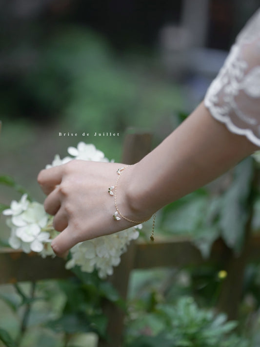 Three Butterflies Super Flash Inlaid Zircon Bracelets
