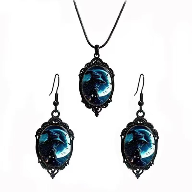 Fashion Elegant Glass Suite Romantic Gift Jewelry Set
